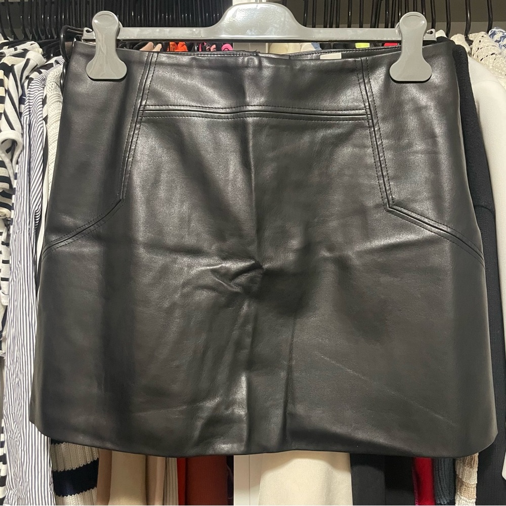 H&M Faux Leather Mini Skirt